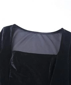 Own Saviour Dresses + Sets Square Neck Velvet Dress