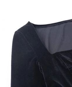 Own Saviour Dresses + Sets Square Neck Velvet Dress