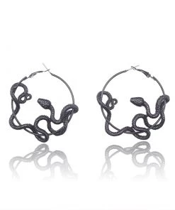 Own Saviour Snake Hoop Earrings