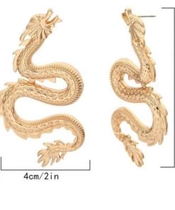 Own Saviour Accessories Large Dragon Earrings