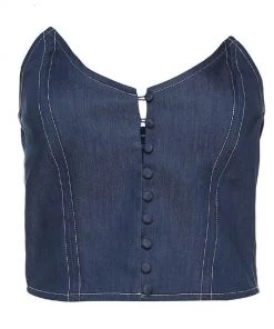 Own Saviour Denim-Look Crop
