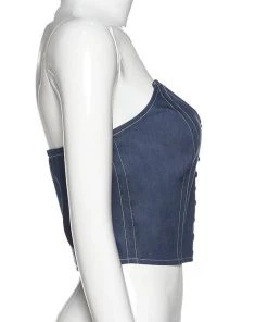 Own Saviour Denim-Look Crop