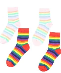 Own Saviour Rainbow Striped Socks