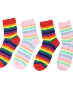 Own Saviour Rainbow Striped Socks