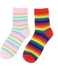 Own Saviour Rainbow Striped Socks