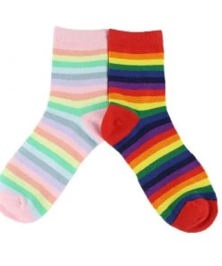 Own Saviour Rainbow Striped Socks