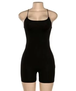 Own Saviour Black Playsuit