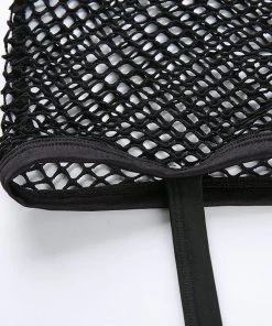 Own Saviour Tees + Tops Black Fishnet Crop