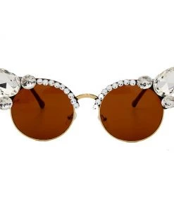 Own Saviour Gem Cat Eye Round Shades