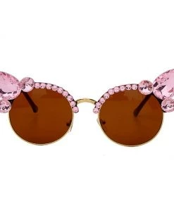 Own Saviour Gem Cat Eye Round Shades