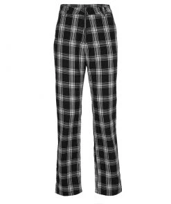 Own Saviour Black Plaid Pants