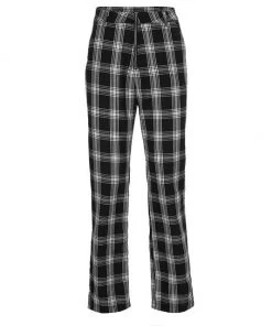 Own Saviour Black Plaid Pants