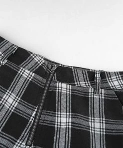 Own Saviour Black Plaid Pants