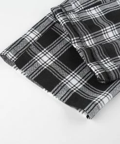 Own Saviour Black Plaid Pants