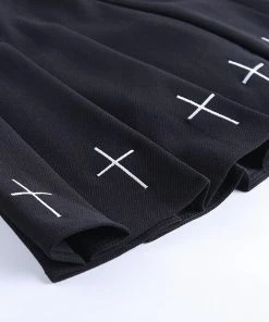 Own Saviour Cross Pleated Skirt Skirts