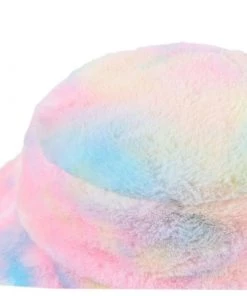 Own Saviour Accessories Furry Rainbow Bucket Hat