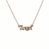 Own Saviour Angel Slogan Necklace