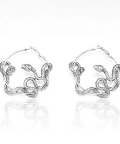 Own Saviour Snake Hoop Earrings