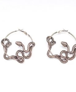 Own Saviour Snake Hoop Earrings