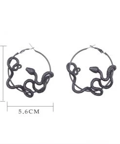 Own Saviour Snake Hoop Earrings