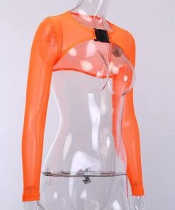 Own Saviour Various Colour Mesh Buckle Crop Tees + Tops