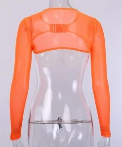 Own Saviour Various Colour Mesh Buckle Crop Tees + Tops