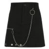 Own Saviour Black Ring Chain Skirt