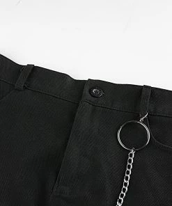 Own Saviour Black Ring Chain Skirt