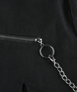 Own Saviour Black Ring Chain Skirt