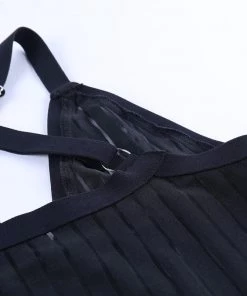 Own Saviour Stripe Mesh Dress