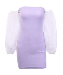 Own Saviour Dresses + Sets Mesh Sleeve Mini Dress