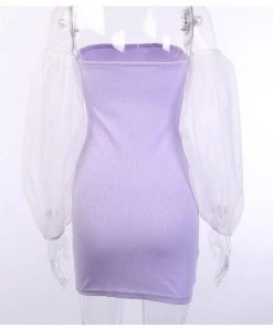 Own Saviour Dresses + Sets Mesh Sleeve Mini Dress