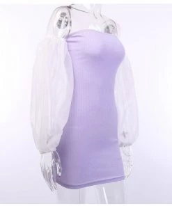 Own Saviour Dresses + Sets Mesh Sleeve Mini Dress