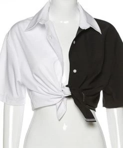 Own Saviour Monochrome Splice Shirt New In