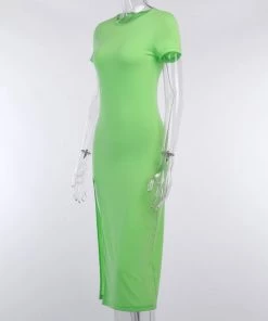 Own Saviour Neon Split Dress