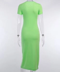 Own Saviour Neon Split Dress