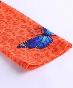 Own Saviour Dresses + Sets Orange Butterfly Mesh Dress