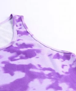 Own Saviour Tie Dye Vest Crop Tees + Tops