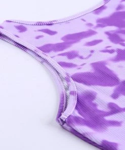 Own Saviour Tie Dye Vest Crop Tees + Tops