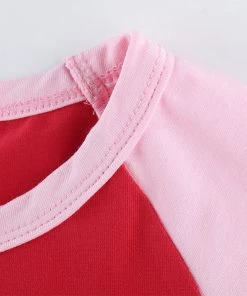 Own Saviour Strawberry Frilled Hem Top