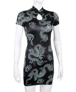 Own Saviour Chinese-Style Dragon Dress Dresses + Sets