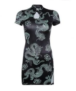 Own Saviour Chinese-Style Dragon Dress Dresses + Sets