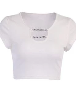 Own Saviour Tees + Tops Chain Bust Crop