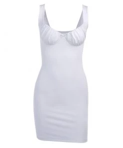 Own Saviour Ruched Bust Mini Dress