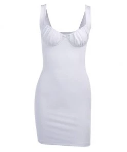 Own Saviour Ruched Bust Mini Dress