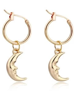Own Saviour Accessories Moon Mini Hoops