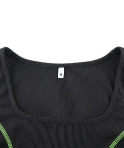 Own Saviour Tees + Tops Neon Lace Up Tank