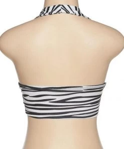 Own Saviour Tees + Tops Zebra Halter Crop