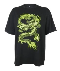 Own Saviour Tees + Tops White Oversize Dragon Tee