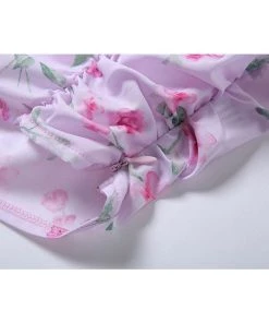 Own Saviour Tees + Tops Floral Ruched Crop